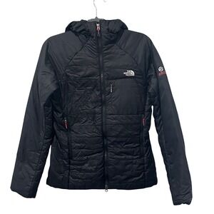 The North Face Summit Series Puffer Jacket Black Pertex Hooded Women's Medium